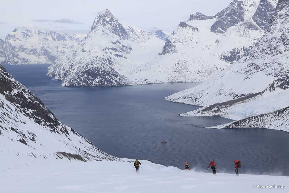 Retour à ski vers le Qilak en Alaska